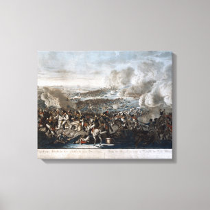 Napoleon's flight from the Battle of Waterloo Canvas Print