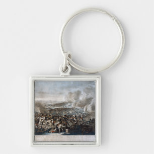Napoleon's flight from the Battle of Waterloo Keychain