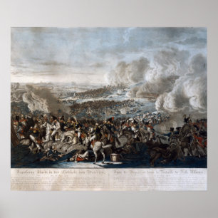 Napoleon's flight from the Battle of Waterloo Poster