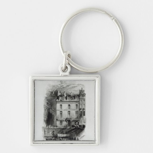 Napoleon's Lodgings on the Quai Conti, 1834-36 Keychain (Front)