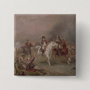 Napoleon's Retreat (oil on canvas) 2 Inch Square Button