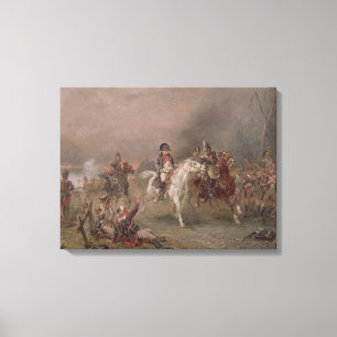 Napoleon's Retreat (oil on canvas) Canvas Print