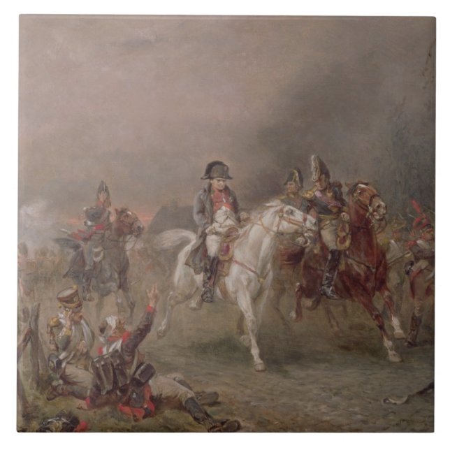Napoleon's Retreat (oil on canvas) Tile (Front)