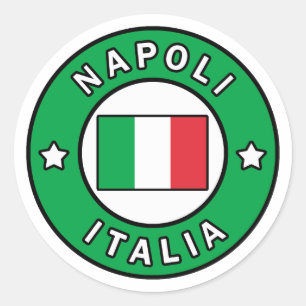 Napoli Italia Classic Round Sticker