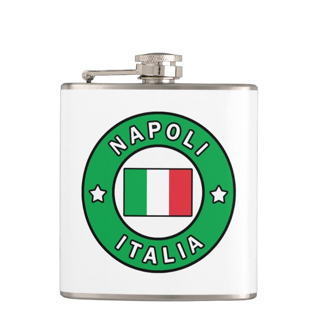 Napoli Italia Hip Flask (Front)