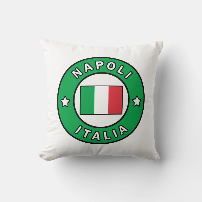 Napoli Italia Throw Pillow (Front)