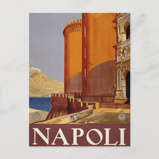 Napoli, Italie Carte postale Vintage voyage (Devant)