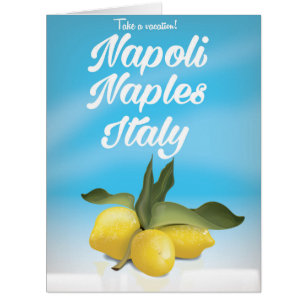 Napoli, Naples, Italy Lemons vintage travel poster