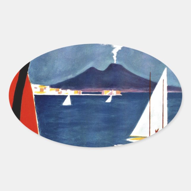 Napoli Oval Sticker (Front)