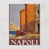 Napoli Vintage Naples Italy Postcard