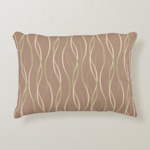 Napolitano Macchiato Pistachio Ribbons and shadow. Accent Pillow