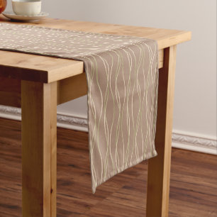 Napolitano Macchiato Pistachio Ribbons. Short Table Runner