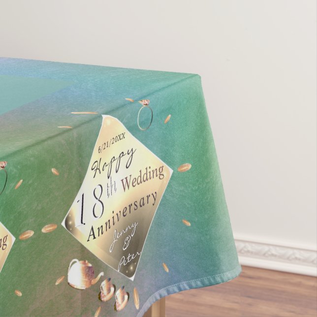 Nappe 18e anniversaire de Mariage Porcelain Cat's Eye &  (In Situ)