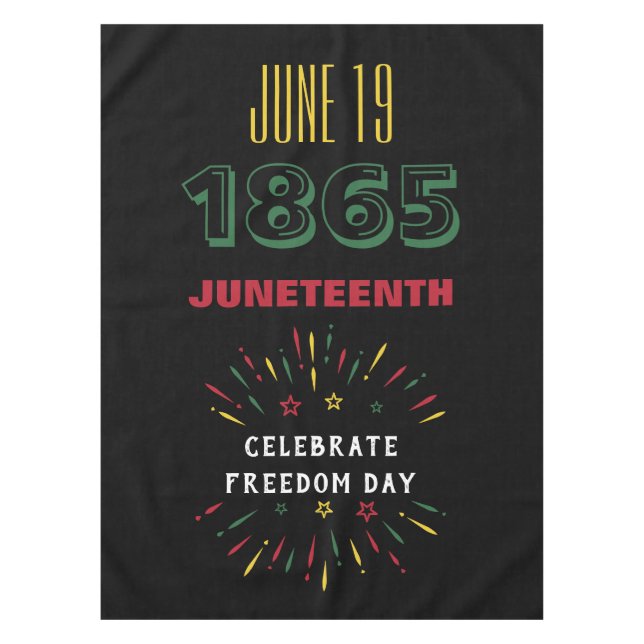 Nappe 19 juin 1865 Junetten Black History Fireworks (Devant)