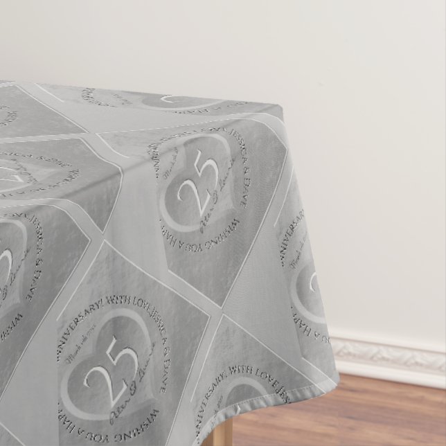 Nappe 25e anniversaire du Mariage Silvery Grey (In Situ)