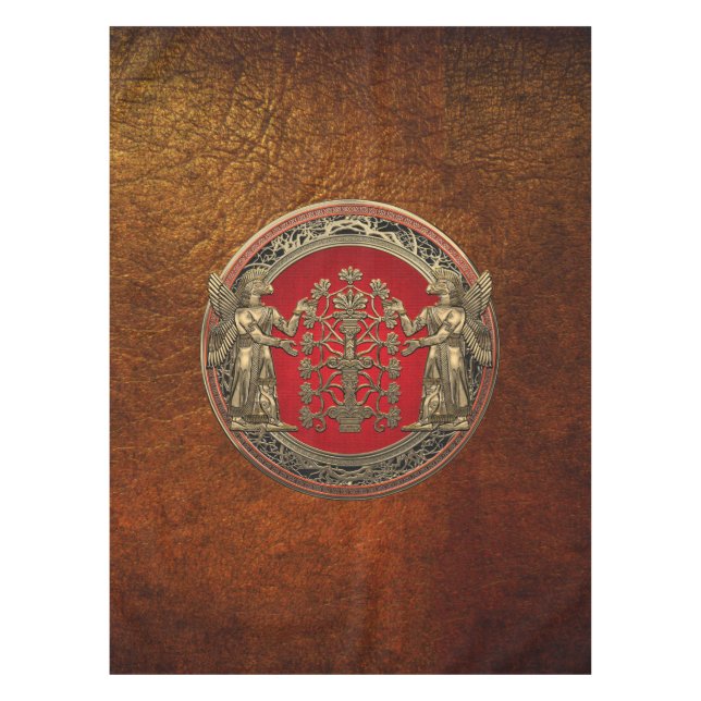 Nappe [510] Deux Ninurtas d'or avec arbre de vie (Devant)