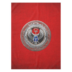 Nappe [600] Scarab à ailes en argent sacré égyptien et A