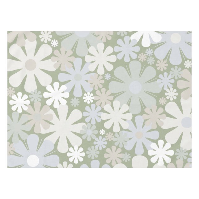 Nappe 60s rétro les années 70 esthétique Motif Floral Sa (Devant (Horizontal))
