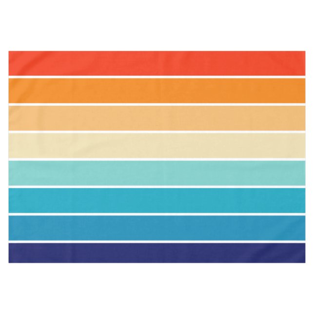 Nappe 70s Rainbow Stripes (Devant (Horizontal))