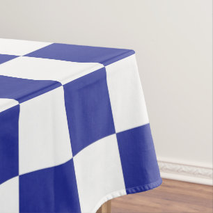 Nappe À damiers Bleu et Blanc