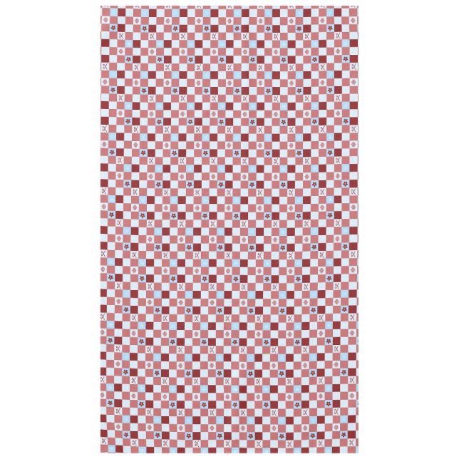 Nappe À damiers de Noël (Devant)