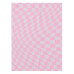 Nappe à damiers Motif Lilac Pink Check Checkerboard