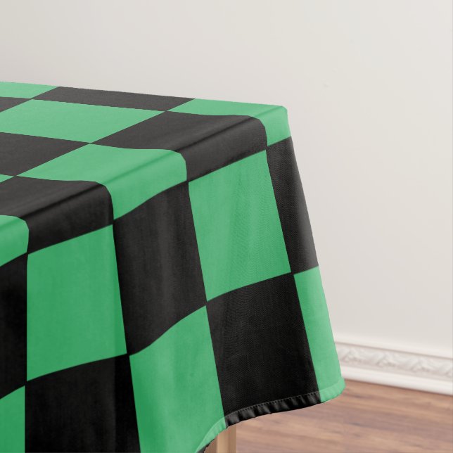 Nappe à damiers vert et noir (In Situ)