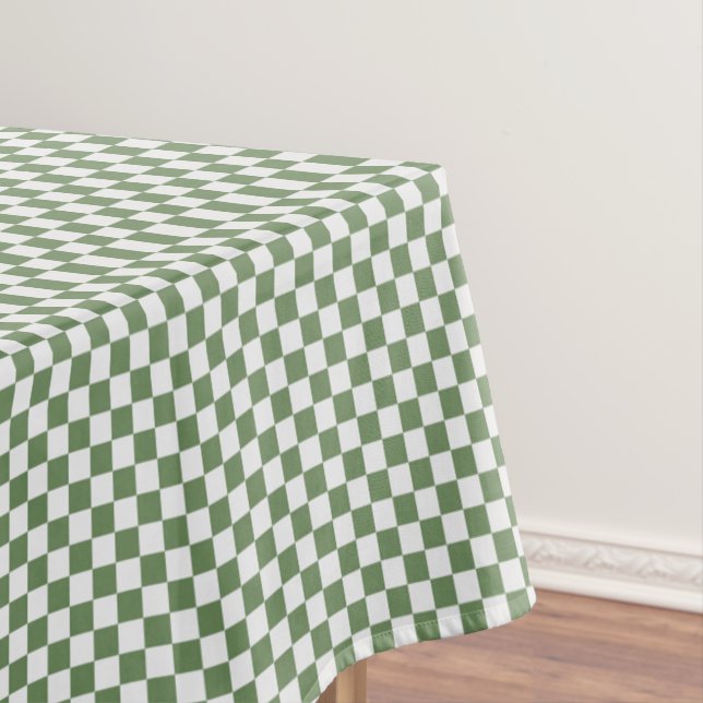 Nappe À damiers verte et blanche de la forêt (In Situ)