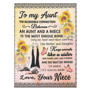 Nappe À Mon Cadeau Tante, Cadeau Tournesol De La Nièce