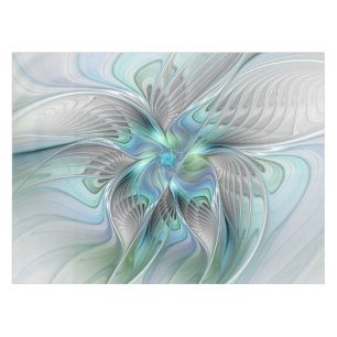 Nappe Abstrait Bleu Vert Papillon Imaginaire Fractal Art