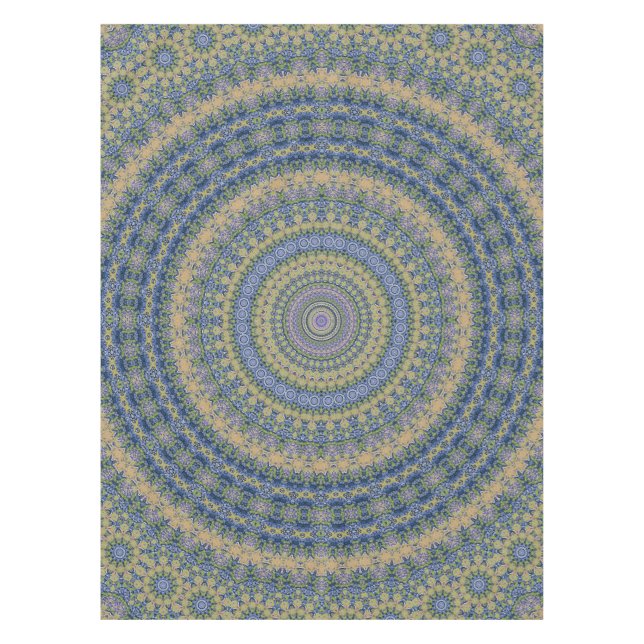 Nappe Abstrait mandala ronde sans couture motif kaleidos (Devant)