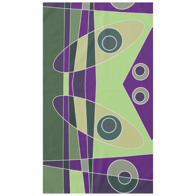 Nappe Abstrait surf vert pourpre (Devant)