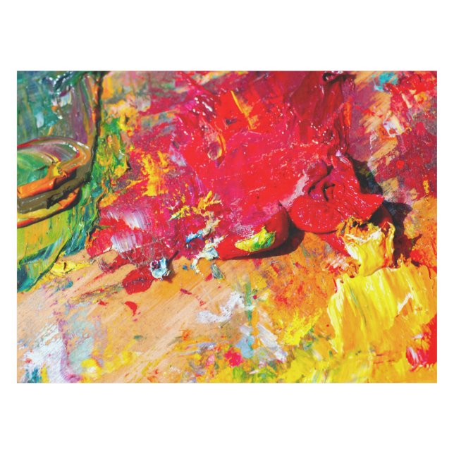 Nappe Abstraite De Palette Artiste (Devant (Horizontal))