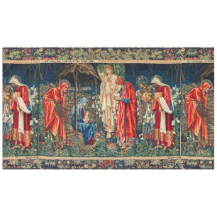 Nappe ADORATION DE MAGI Morris, Noël de Burne-Jones