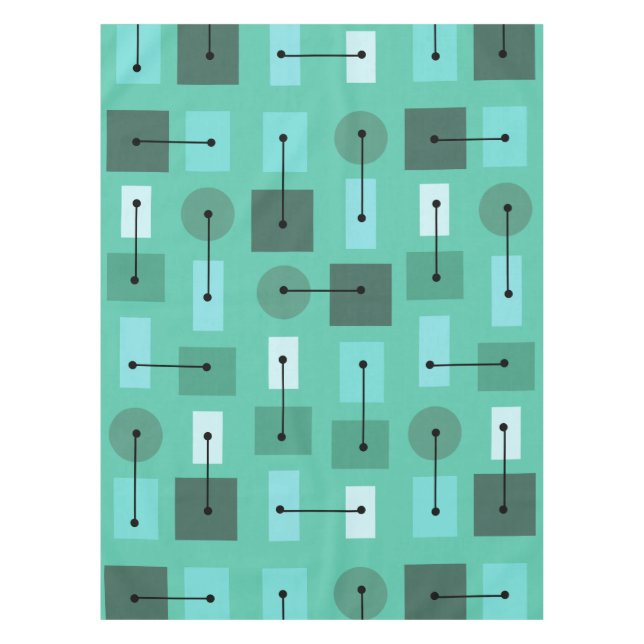 Nappe Âge atomique formes simples Turquoise (Devant)