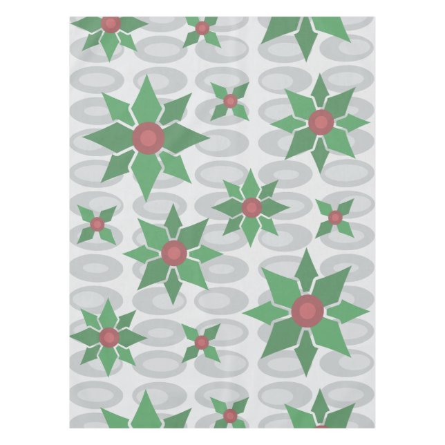 Nappe Âge atomique Noël Holly Silver (Devant)