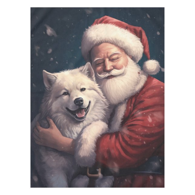 Nappe Akita avec Noël du Père Noël (Devant)