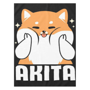 Nappe Akita Cute Chien Salon   Cadeau pour la fête des e