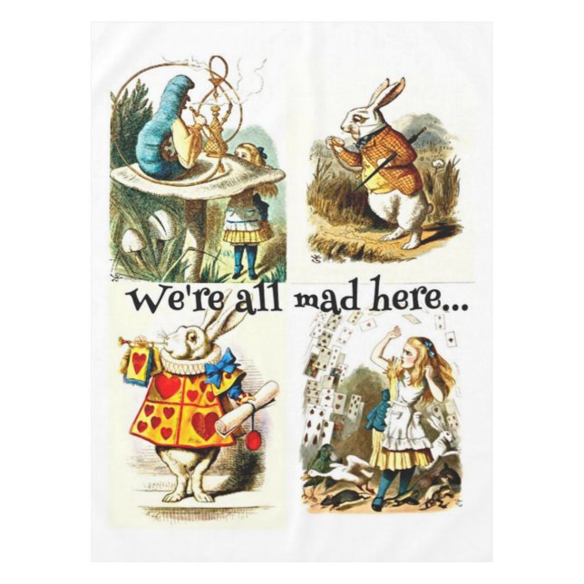 Nappe Alice In Wonderland Art|cadeau pour amoureux de la (Devant)