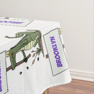 Nappe Aligator de crocodile drôle avec dessin animé