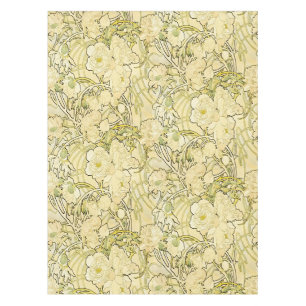 Nappe Alphonse Mucha Pivoines Motif Floral Art Nouveau