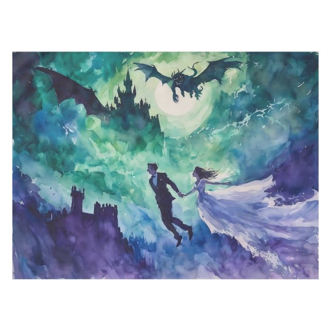 Nappe Amateurs de vol - Peinture aquarelle (Devant (Horizontal))