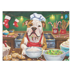 Nappe American Bulldog Holiday Baking : Noël festif