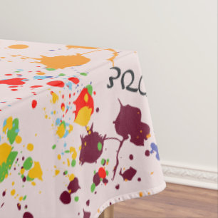 Nappe Amusante Gouttes de Peinture Colorée Amour d