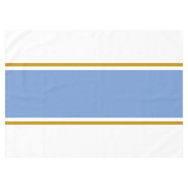 Nappe Amusants les années 70 Bleu Clair Brown Traces De  (Devant (Horizontal))