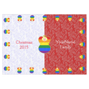 Nappe Ange de la Fierté Gay Cheveux Blonds Rouge et Blan