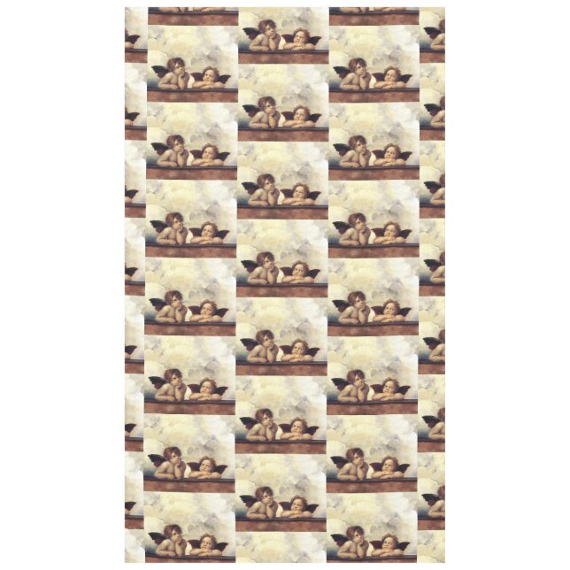 Nappe ANGES / Cherubs ailés, Nuages Raffaello Sanzio (Devant)