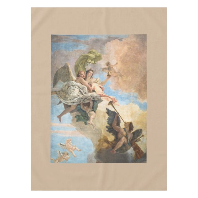 Nappe Anges peints dans le style classique (Devant)