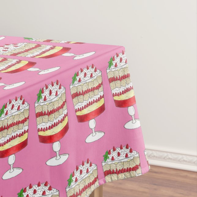 Nappe anglais Trifle British Dessert Cake Strawberry (In Situ)
