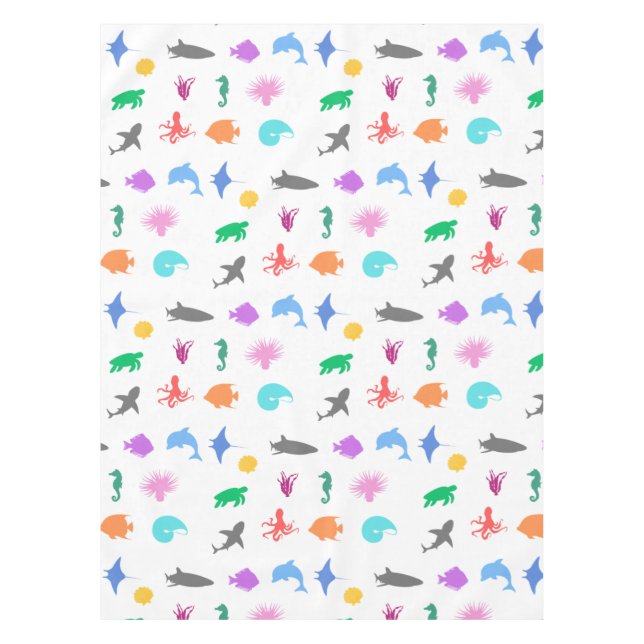 Nappe Animaux marins à motifs (Devant)